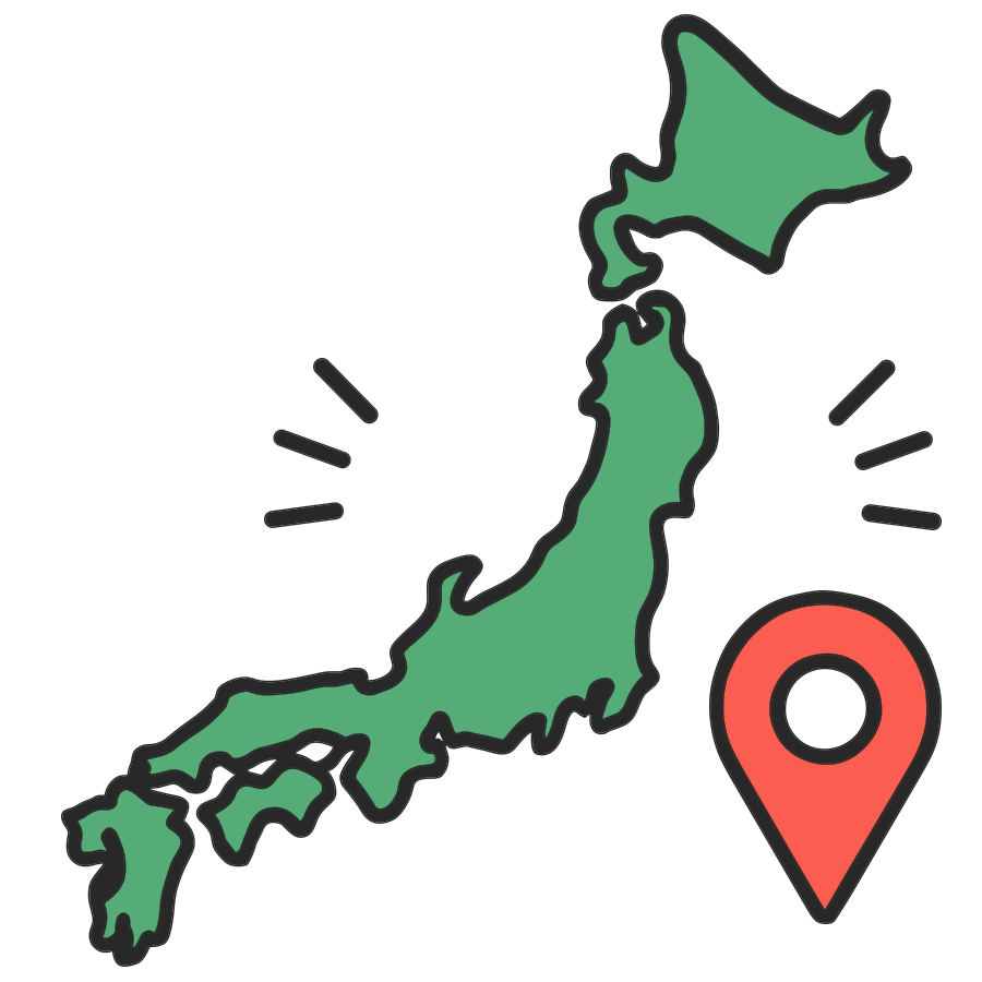 全国対応のイラスト